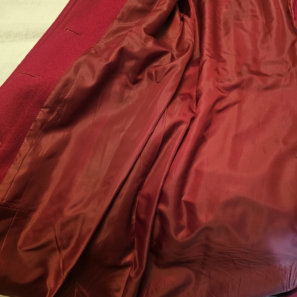 Red Peacoat- Michael Kors - Picture 9 of 16